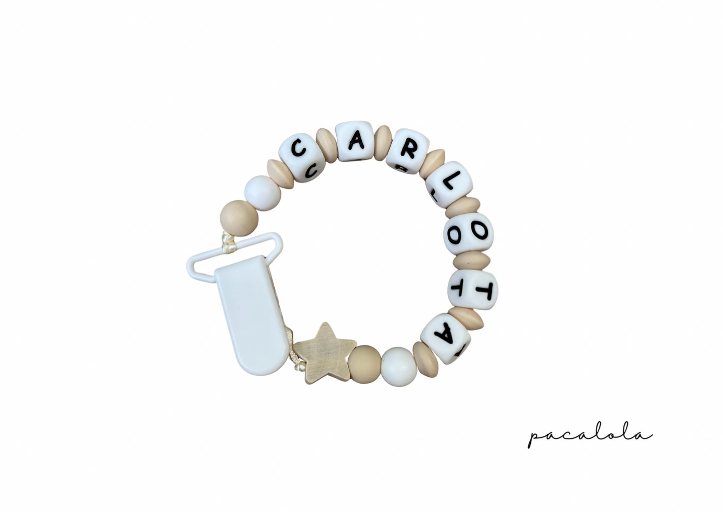 Chupetero personalizado estrella