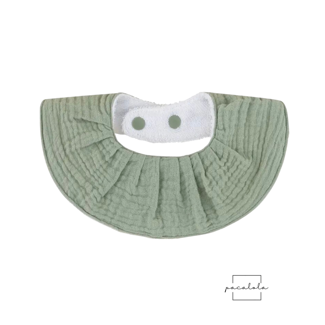 Babero muselina y rizo