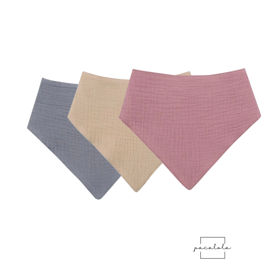 Pack 3 baberos bandana