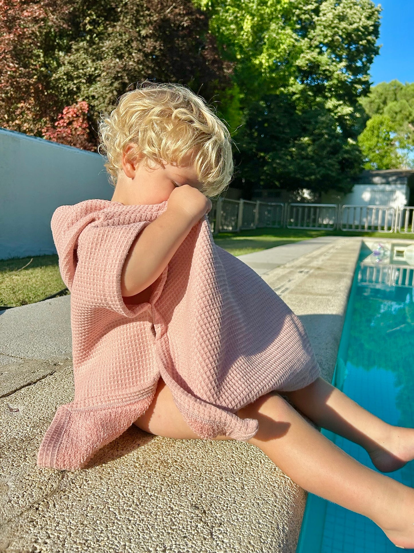 Poncho waffle y rizo