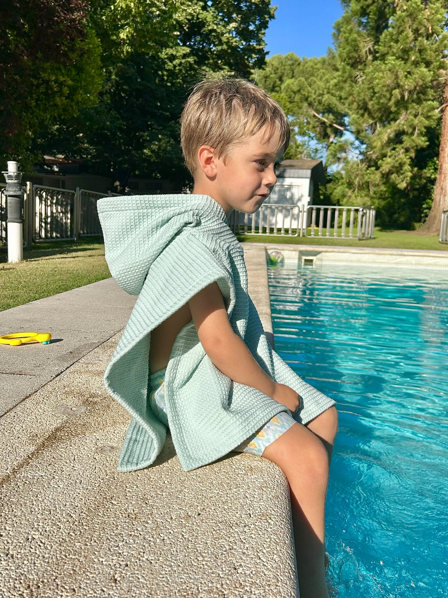 Poncho waffle y rizo