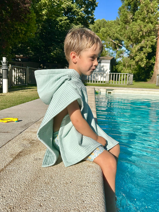 Poncho waffle y rizo