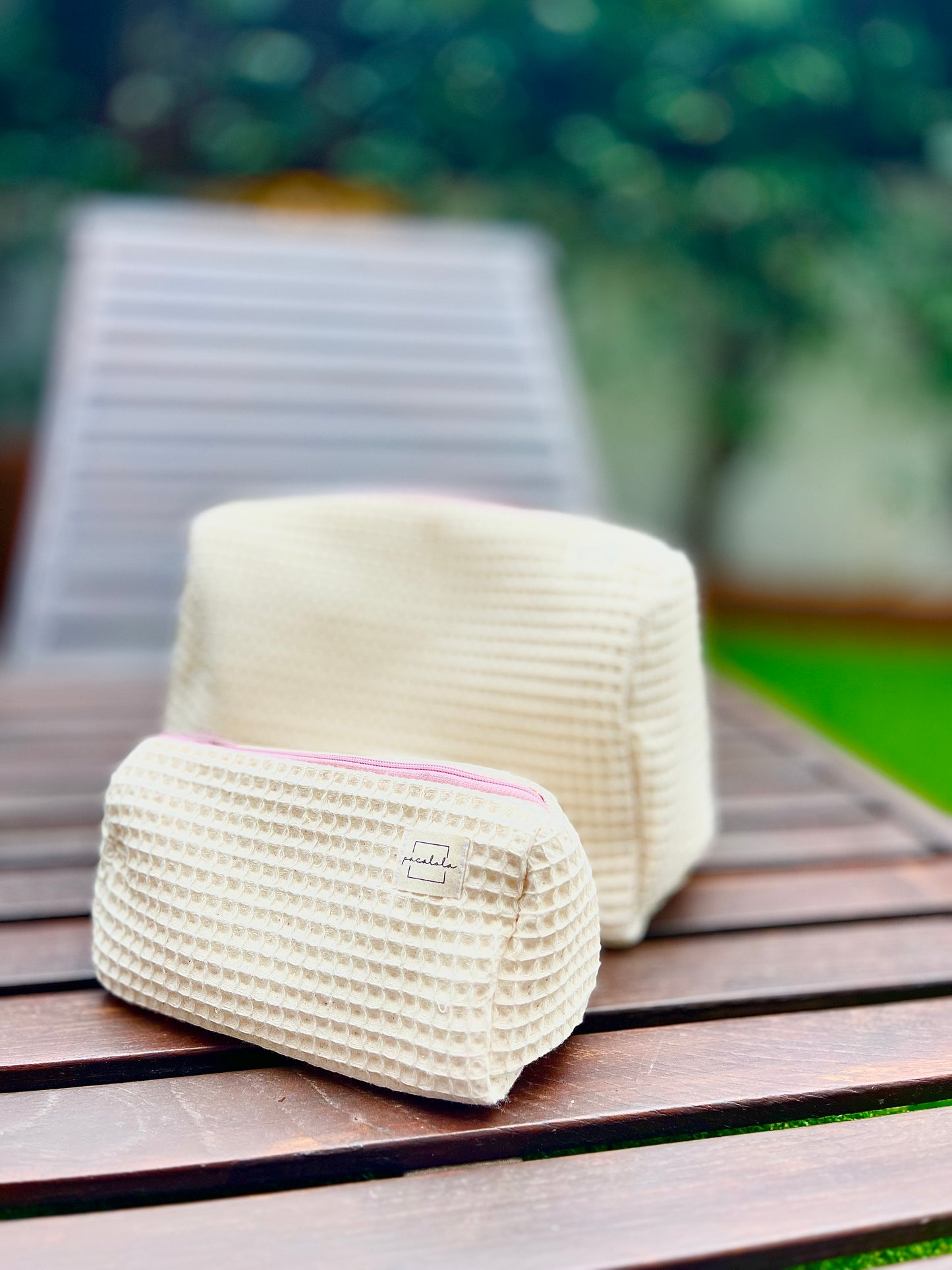 Neceser Waffle Beige