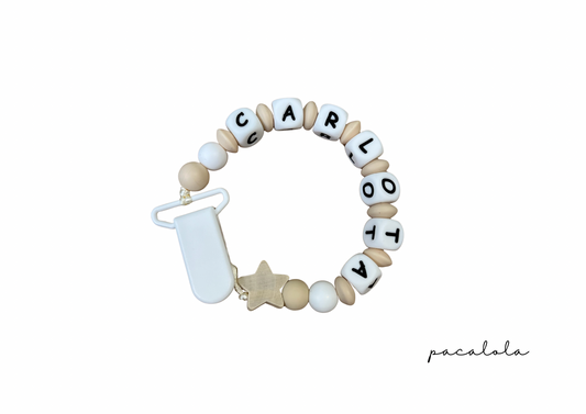Chupetero personalizado estrella
