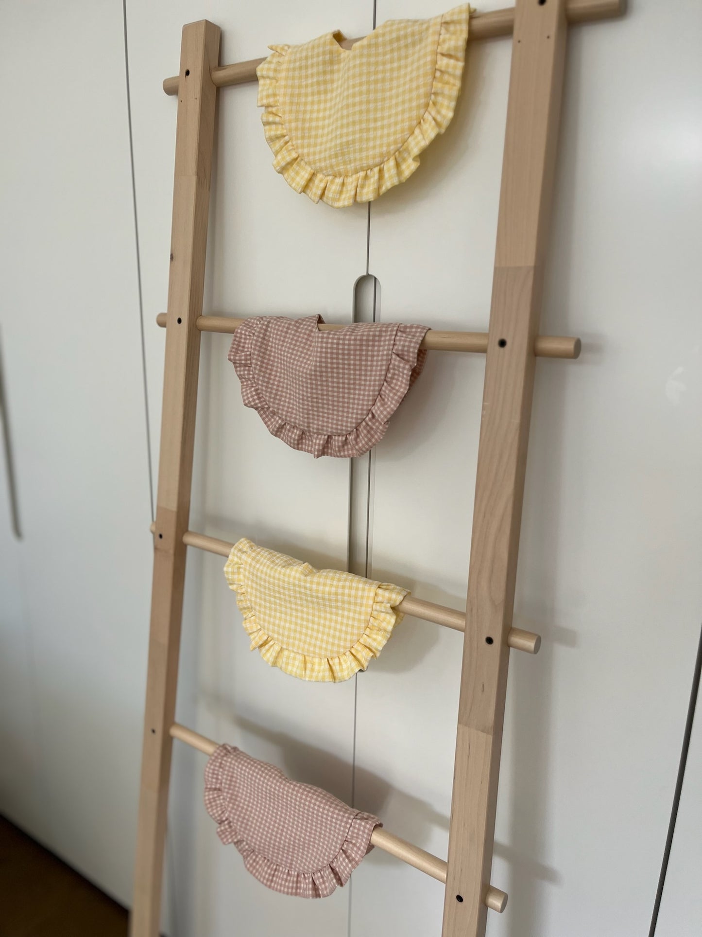 Babero volante Vichy Amarillo