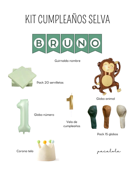 Pack Cumpleaños Selva