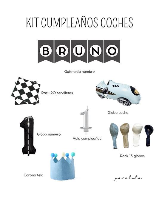 Pack Cumpleaños Coches